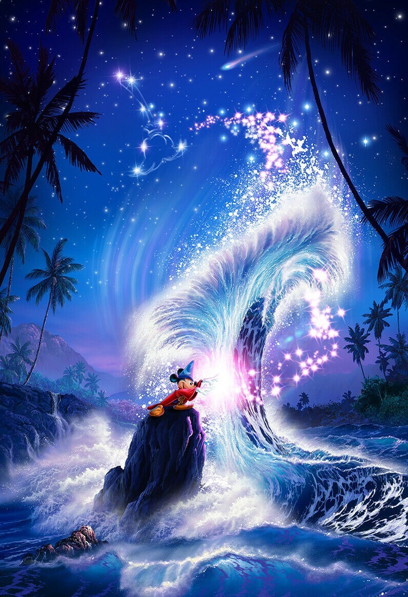 ディズニーアニメーションの絵画作品　タイトルは、ファンタジア